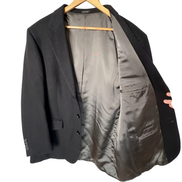Huckberry 44R 100% Cashmere Blazer $750 Black Luxury Sport Coat Jacket Black - Picture 4 of 10